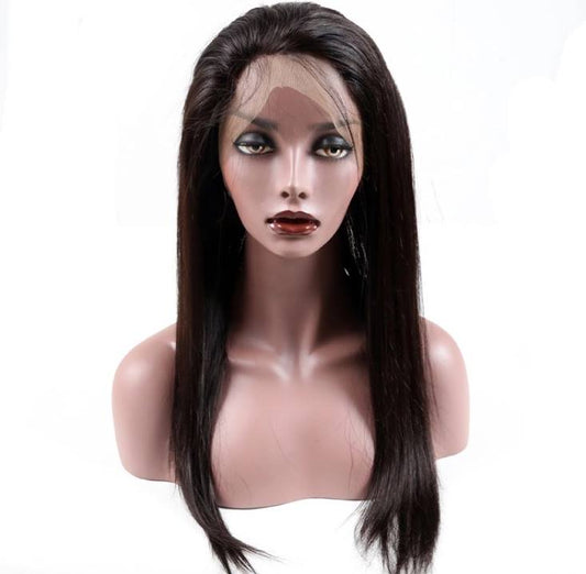 Natural Straight Virgin Lace Front Wig 13x4